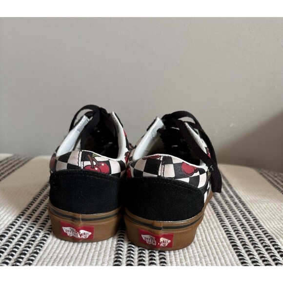 Vans 6 Cherry Checkered Sneaker Skater Shoes Men's Size 4.5 slip on - Picture 8 of 12